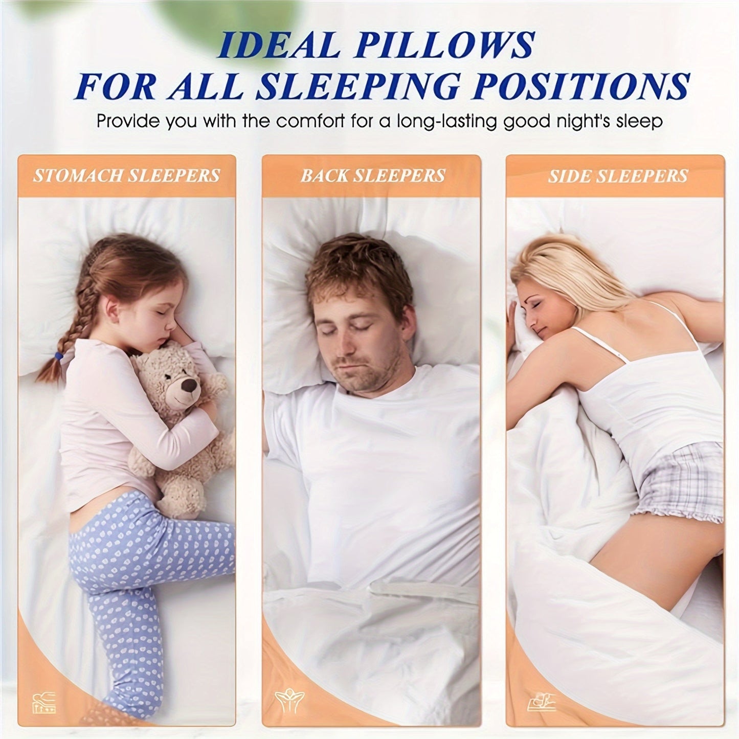Premium Velvet Cooling Pillow for All Sleepers