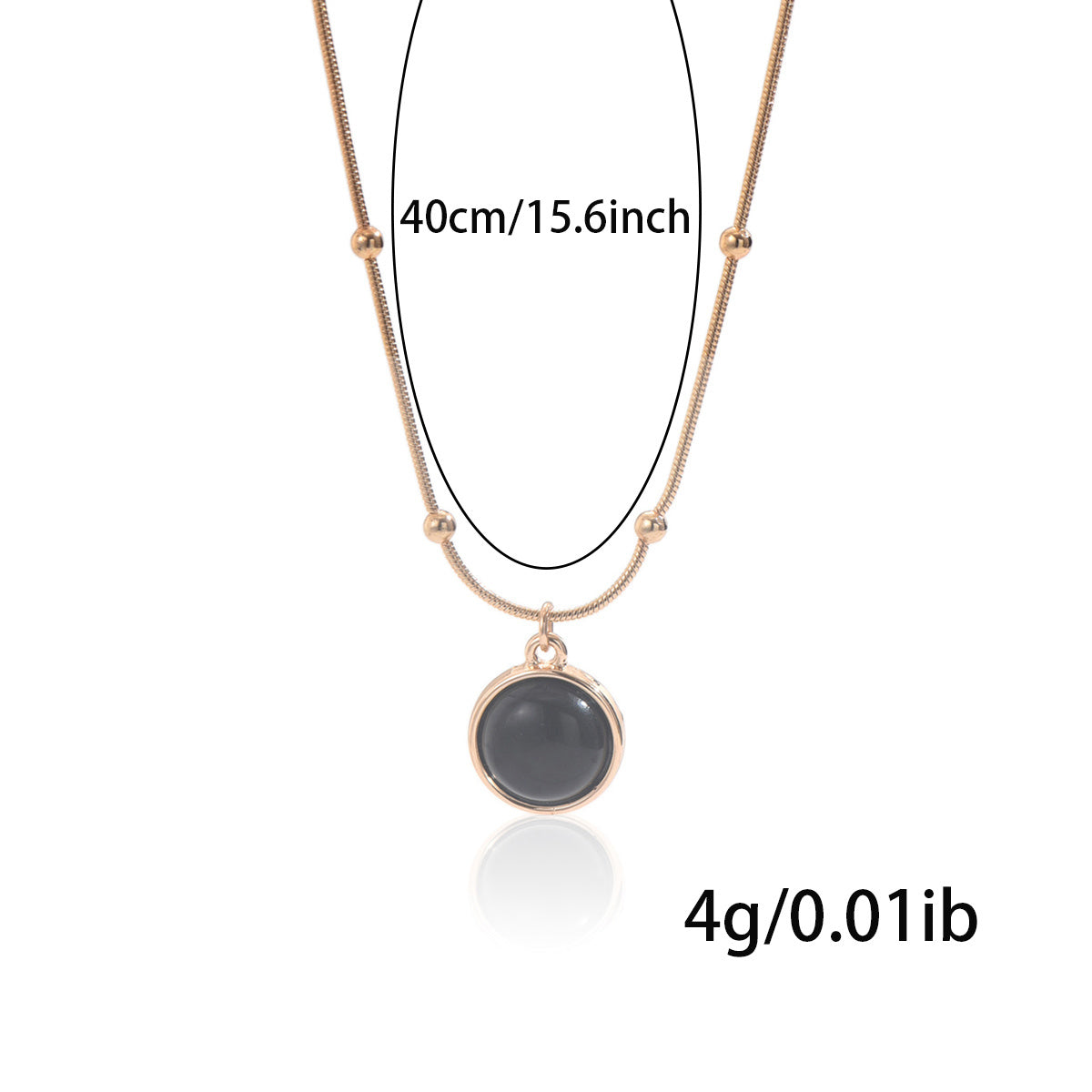 18K Gold-Plated Mood Responsive Stainless-Steel Necklace