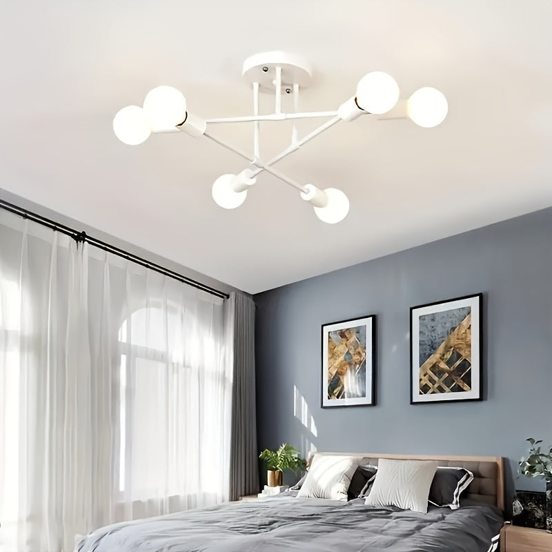 Industrial multi-color 6v Head Iron Art Satellite Chandelier