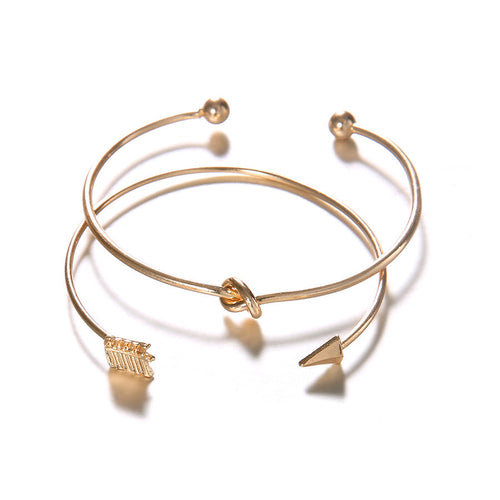 Vintage Cuff Arrow Knotted Women's Bracelet