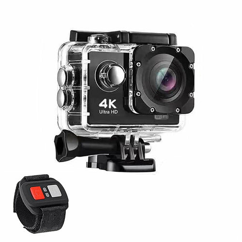 4K Waterproof All Digital UHD WiFi Camera + RF Remote and Accessories