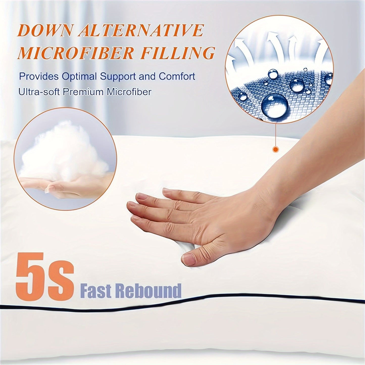 Premium Velvet Cooling Pillow for All Sleepers