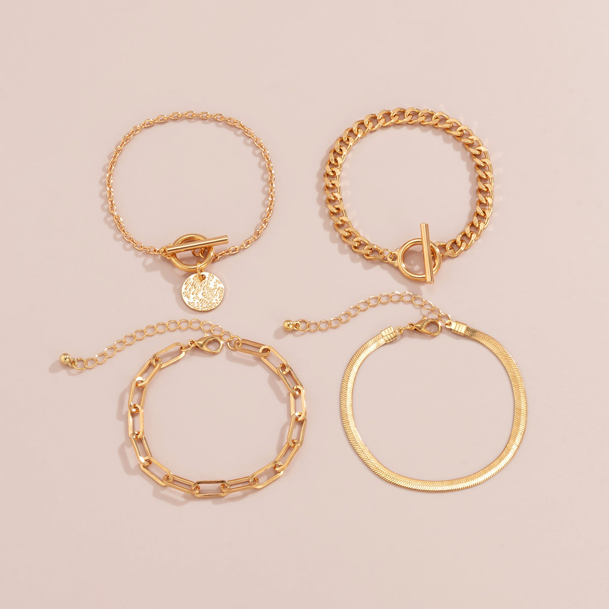 Metal Hollow Snake Bone Metal Chain Bracelet