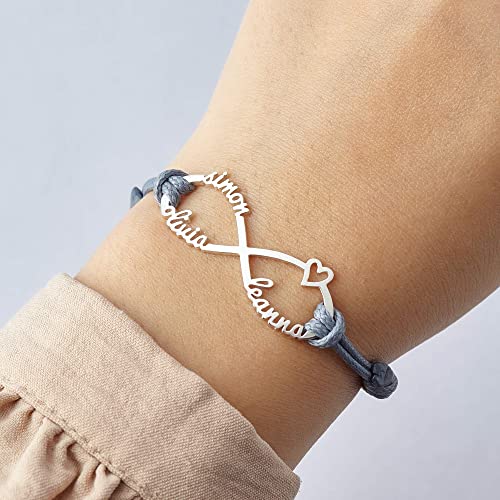 Infinity Mom Bracelet with Kids Name