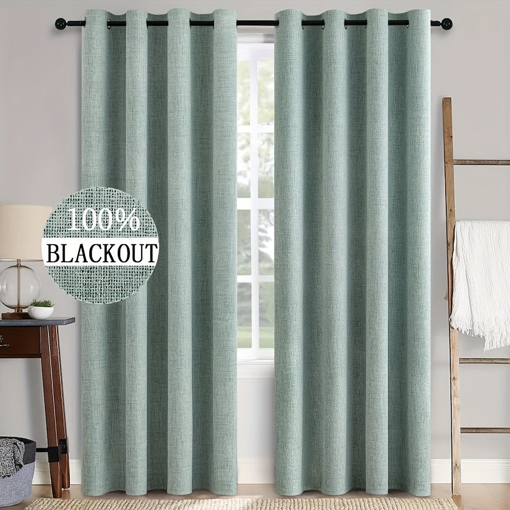 Energy Efficient Full Blackout Curtains Thermal Insulated Drapes