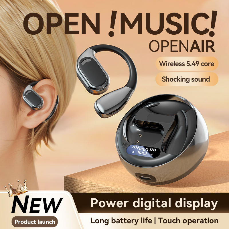 Fall Open - Ear Wireless Earphone, Lightweight Earphone with Charging