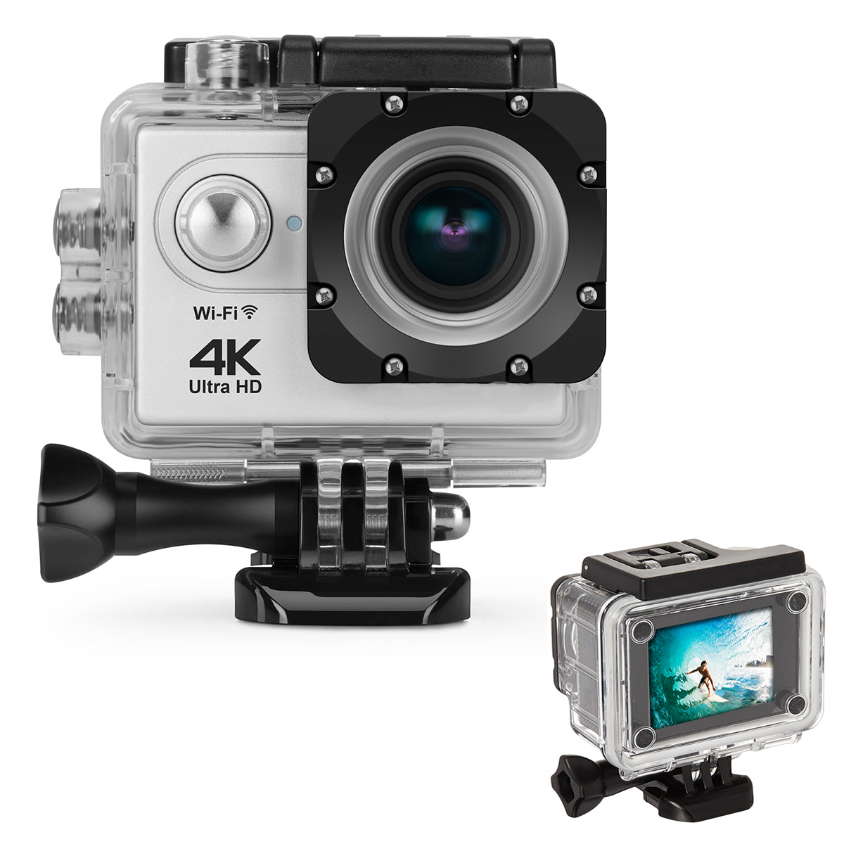 4K Waterproof All Digital UHD WiFi Camera + RF Remote and Accessories
