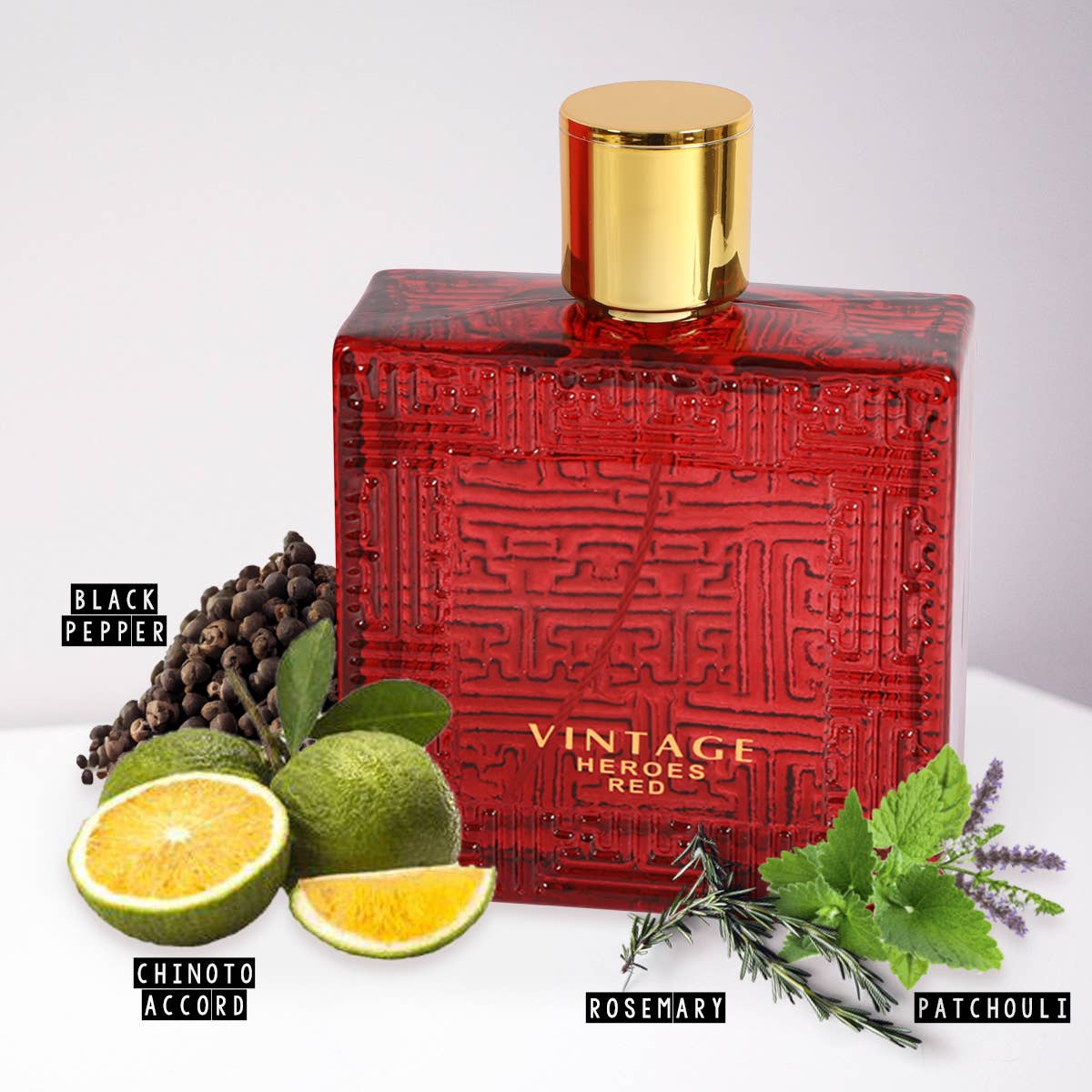 Vintage Heroes Red Spray Cologne Eau De Parfum For Men