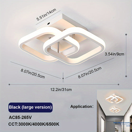Sleek LED Ceiling Light Adjustable Color Modern Design