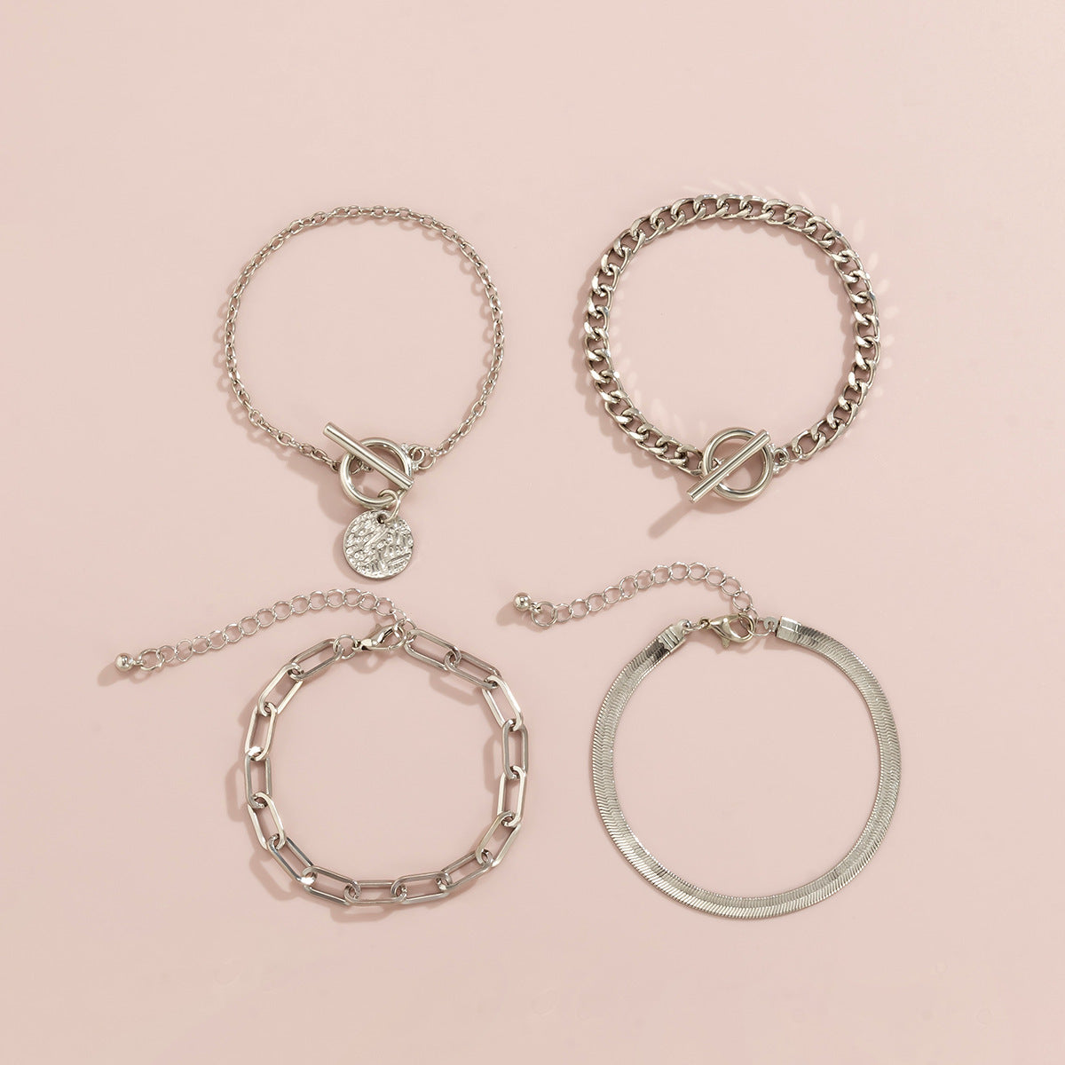 Metal Hollow Snake Bone Metal Chain Bracelet