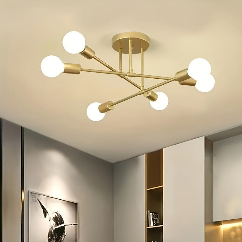 Industrial multi-color 6v Head Iron Art Satellite Chandelier