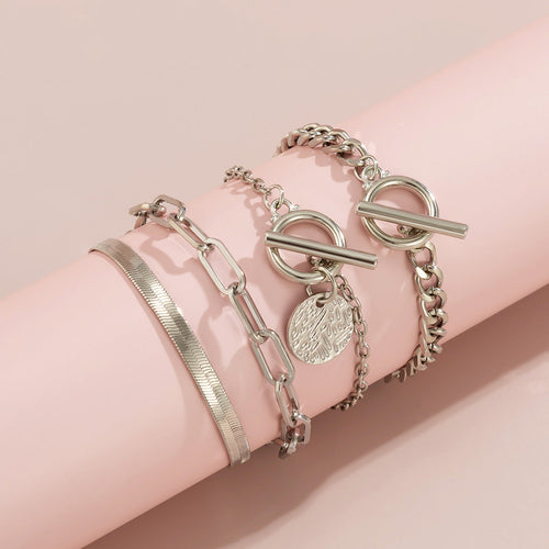 Metal Hollow Snake Bone Metal Chain Bracelet