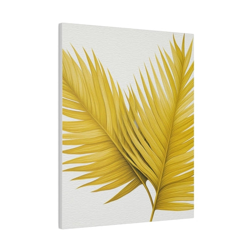 Wall Decor - Giclee Poster Art Print - Yellow Palm Tree Leaves