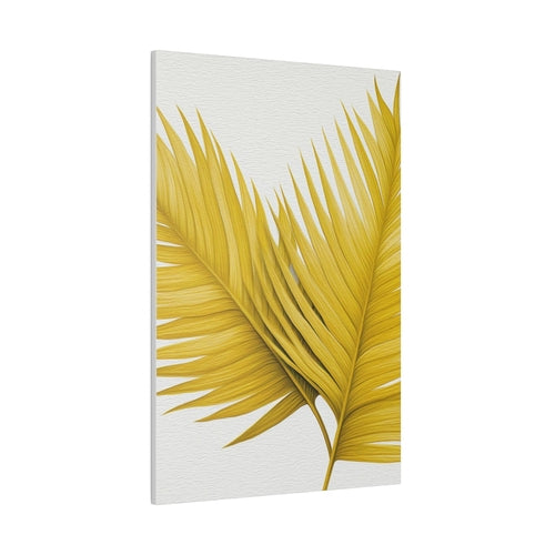 Wall Decor - Giclee Poster Art Print - Yellow Palm Tree Leaves