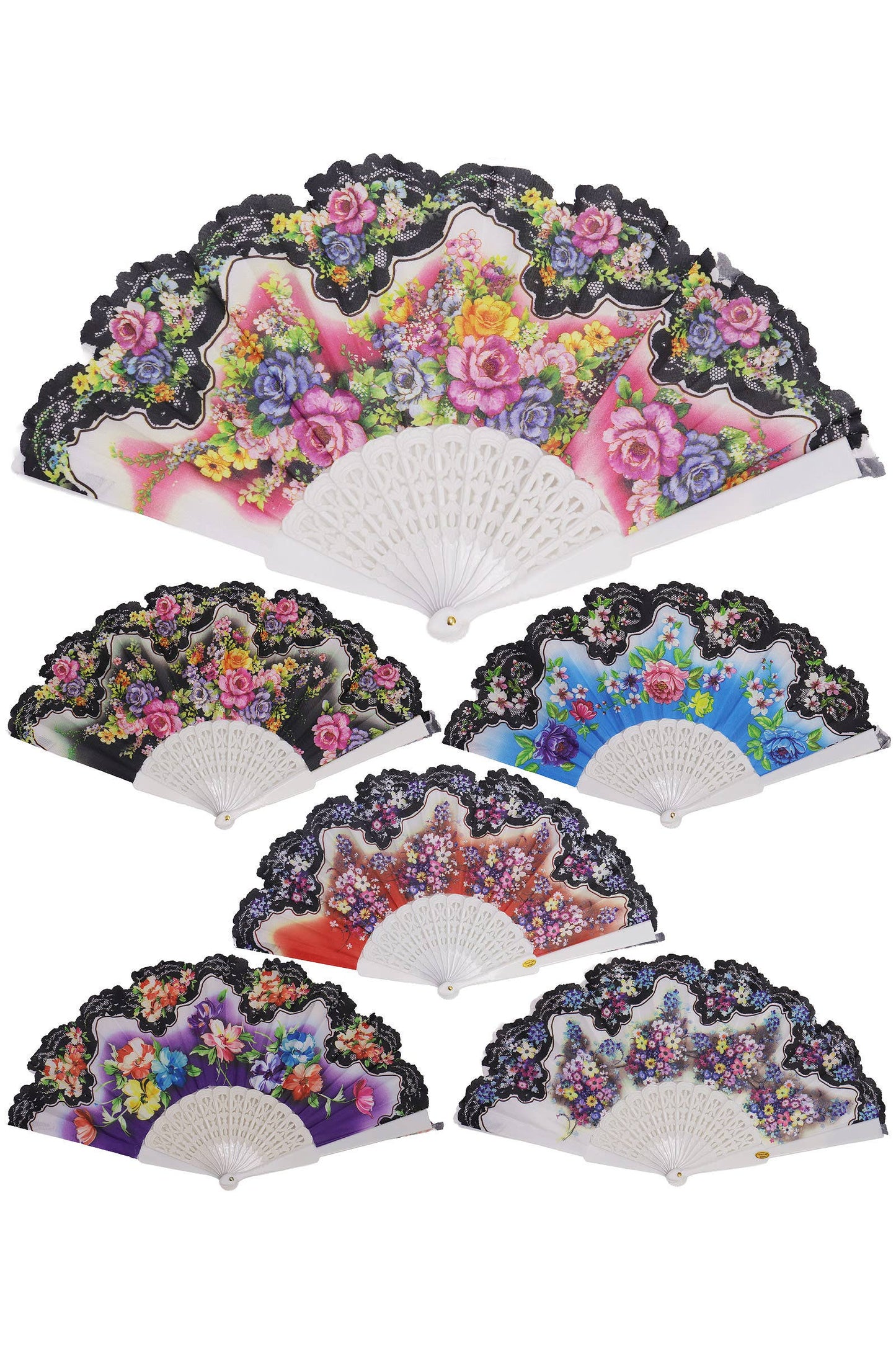 Peony Floral Blossom Hand-held Folding Fan