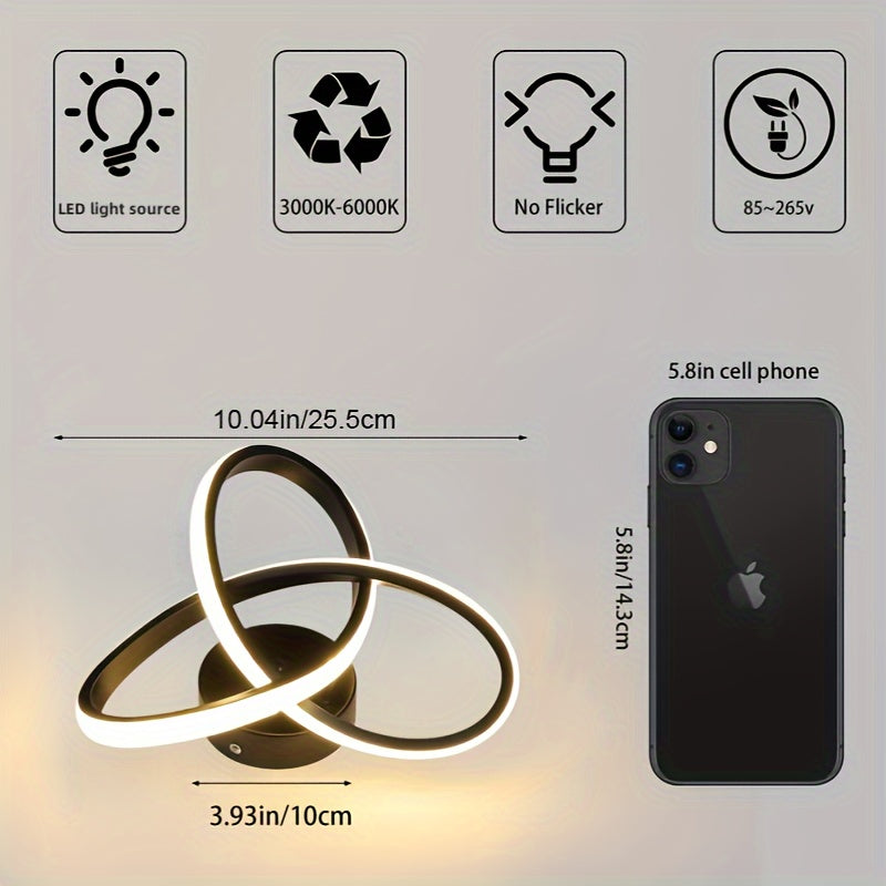 Modern Adjustable LED Ceiling Light with Dimmable Color Temperature