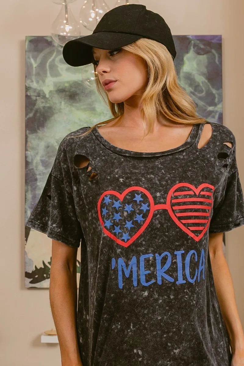 4th Of July Mineral Washed T-shirt