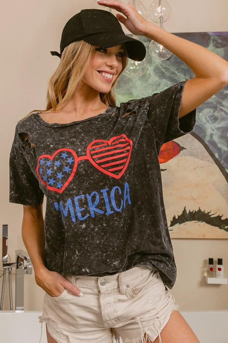4th Of July Mineral Washed T-shirt