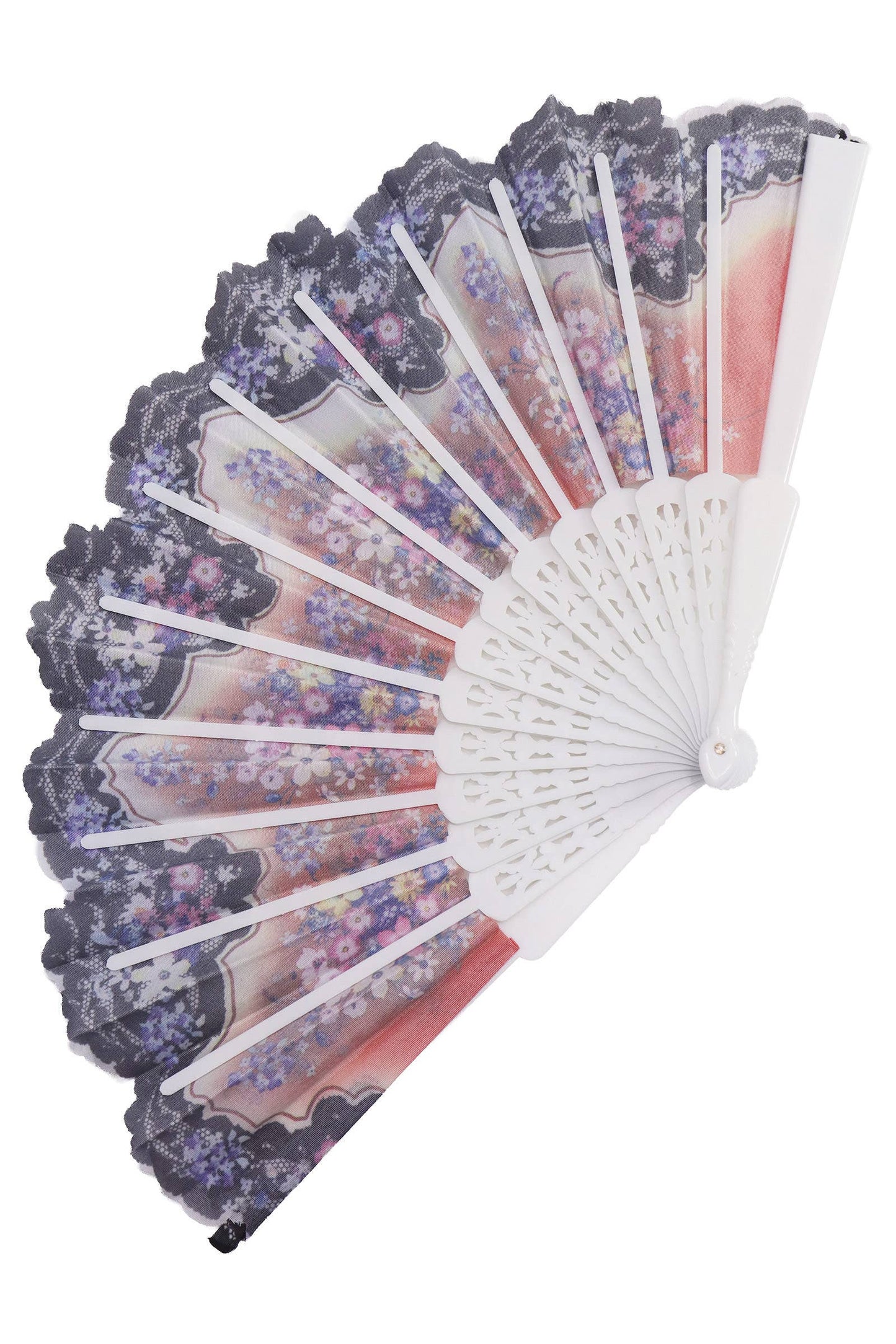 Peony Floral Blossom Hand-held Folding Fan