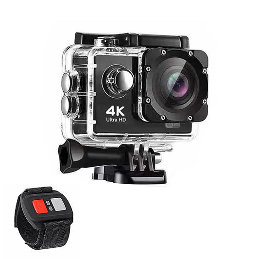 4K Waterproof All Digital UHD WiFi Camera + RF Remote and Accessories