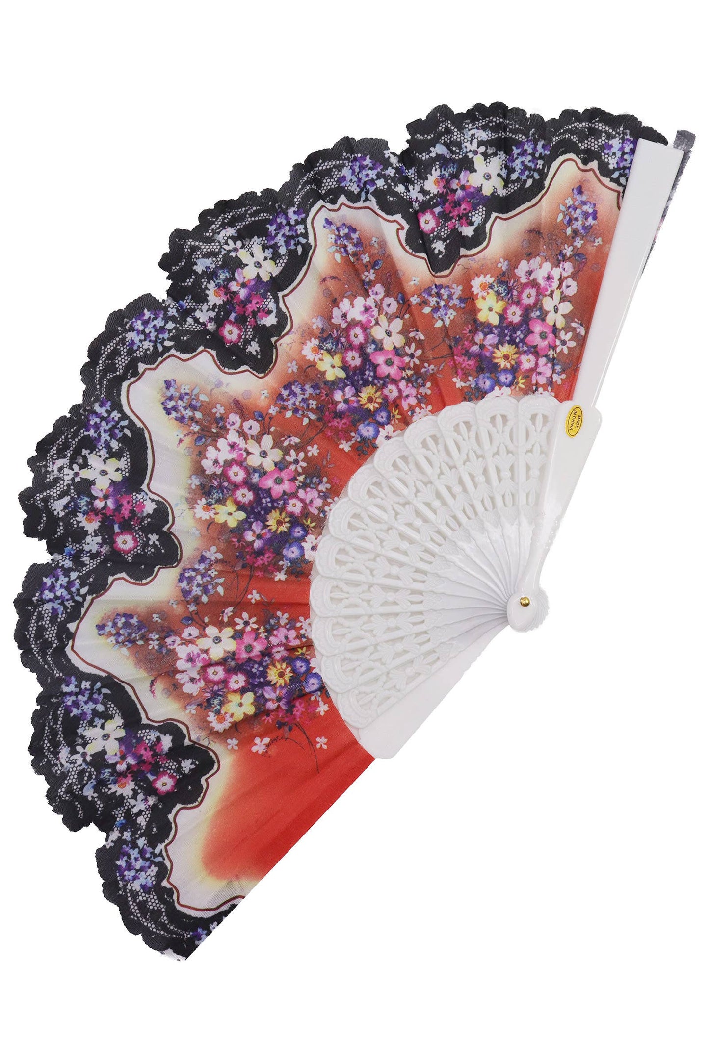 Peony Floral Blossom Hand-held Folding Fan