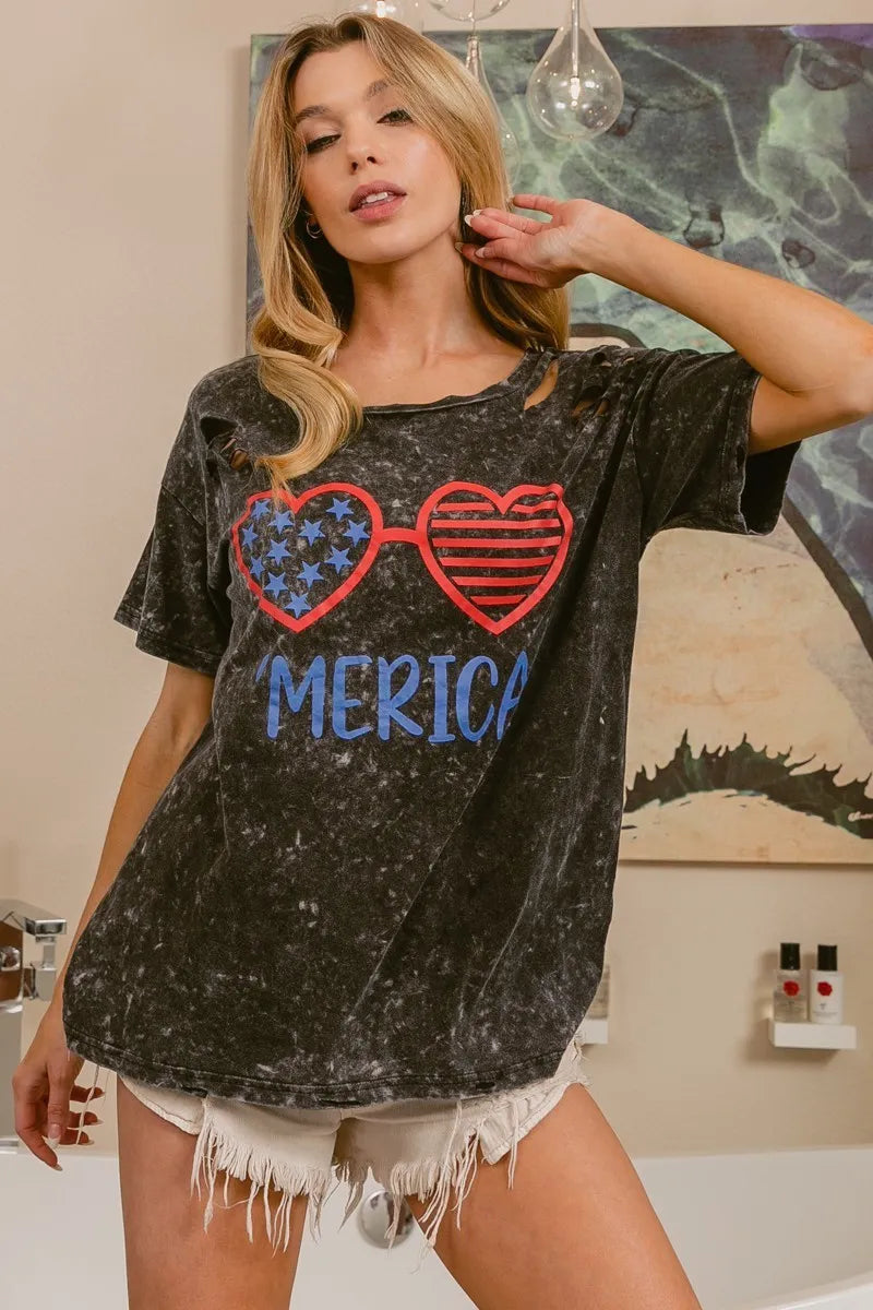 4th Of July Mineral Washed T-shirt