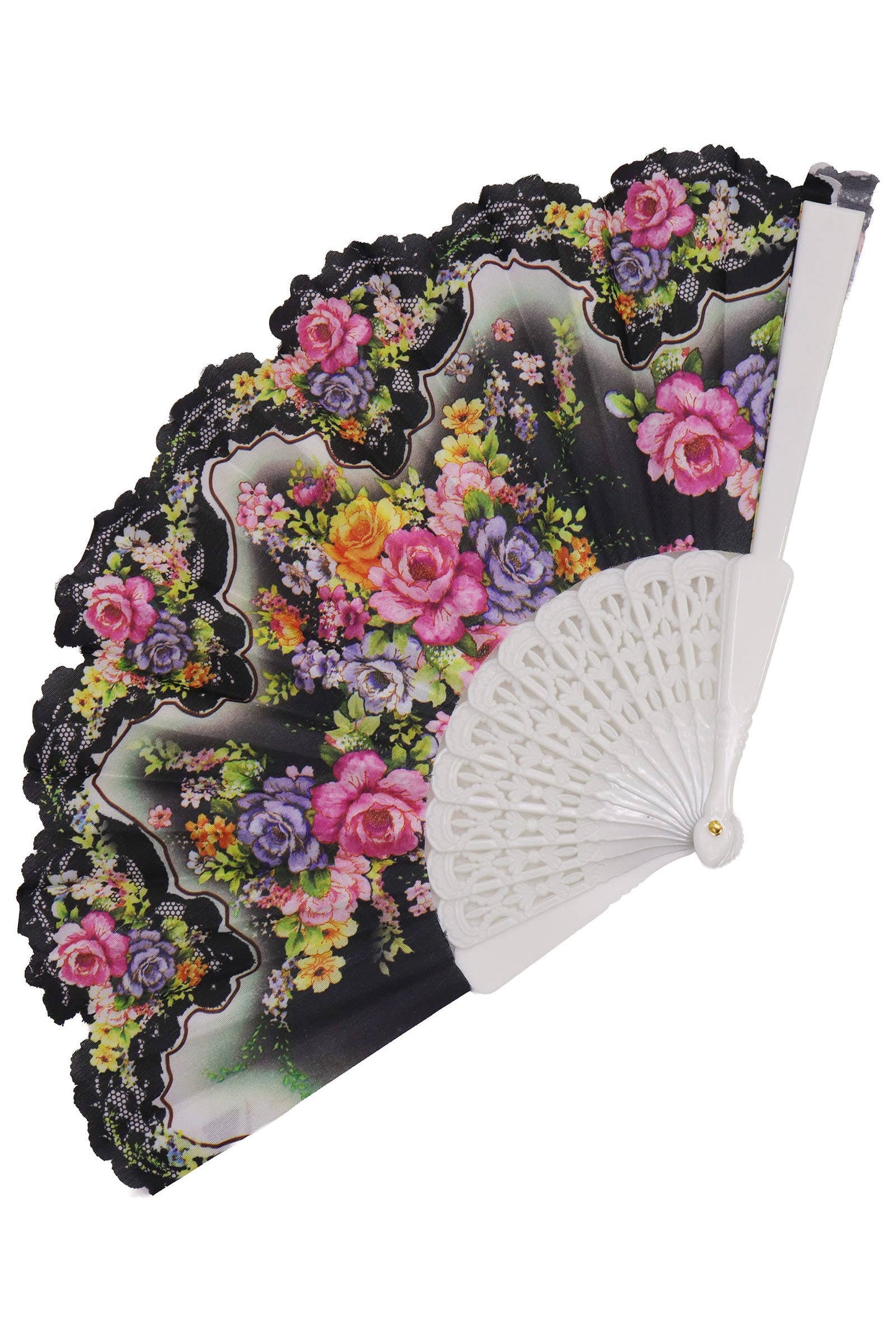 Peony Floral Blossom Hand-held Folding Fan