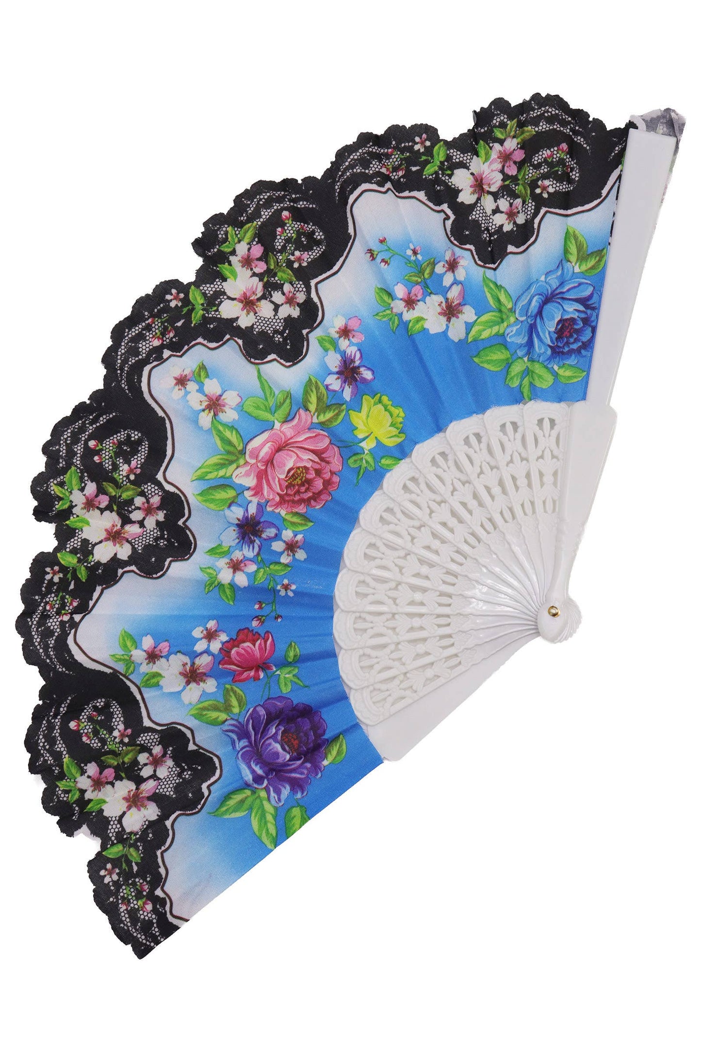 Peony Floral Blossom Hand-held Folding Fan