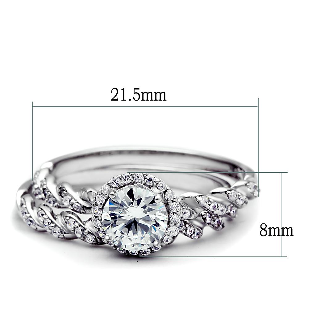 Women 925 Sterling Silver Cubic Zirconia Rings