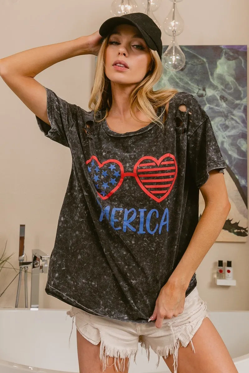 4th Of July Mineral Washed T-shirt