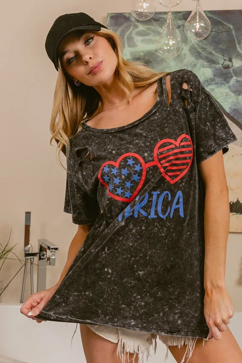 4th Of July Mineral Washed T-shirt