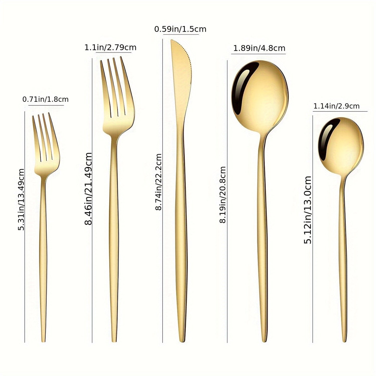 30 Piece Stainless Steel Cutlery Set Knives Forks Spoons