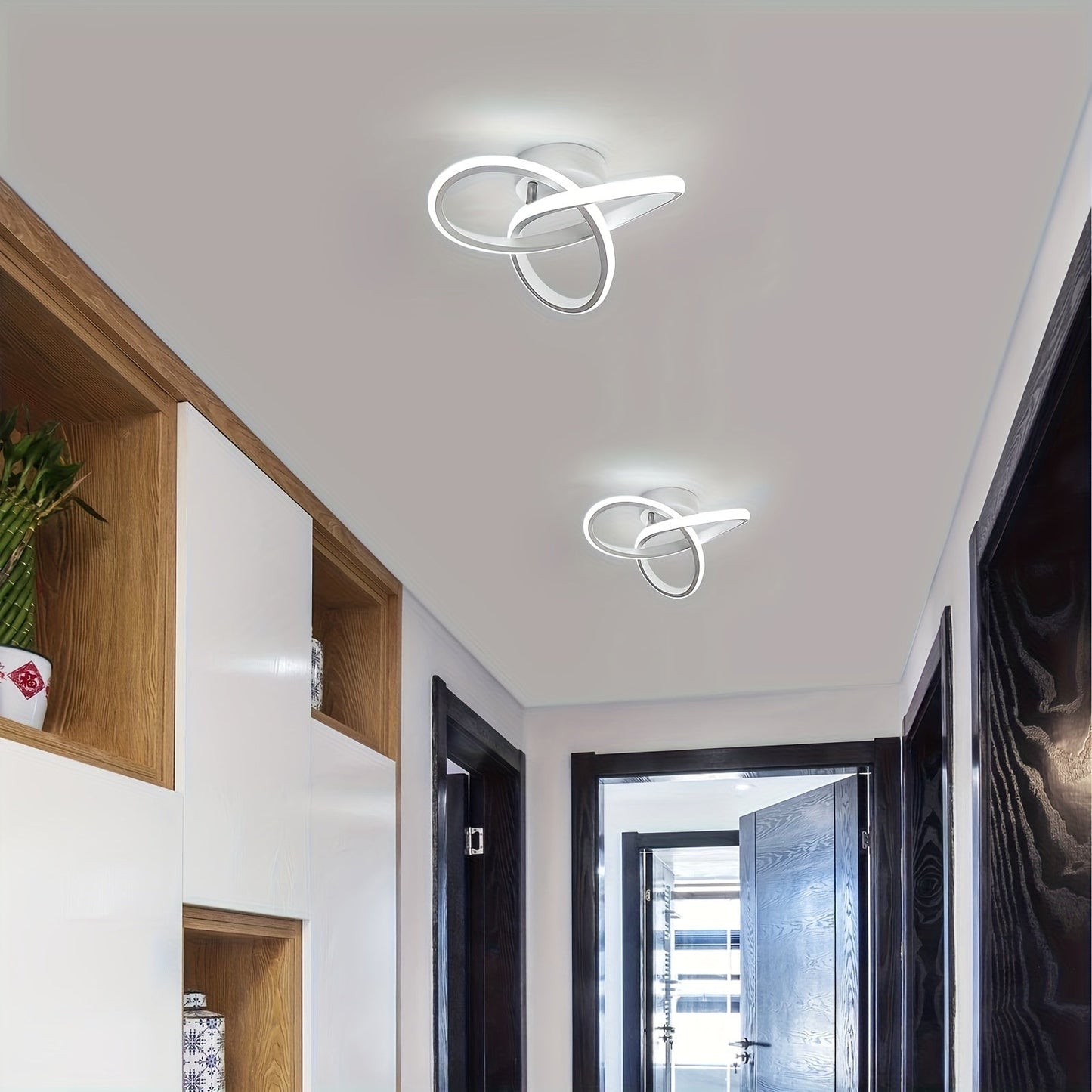 Modern Adjustable LED Ceiling Light with Dimmable Color Temperature
