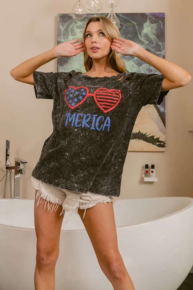 4th Of July Mineral Washed T-shirt