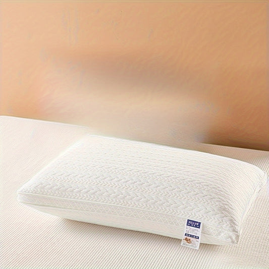 Supportive Bed Pillow with Elegant Wheat Ear Design