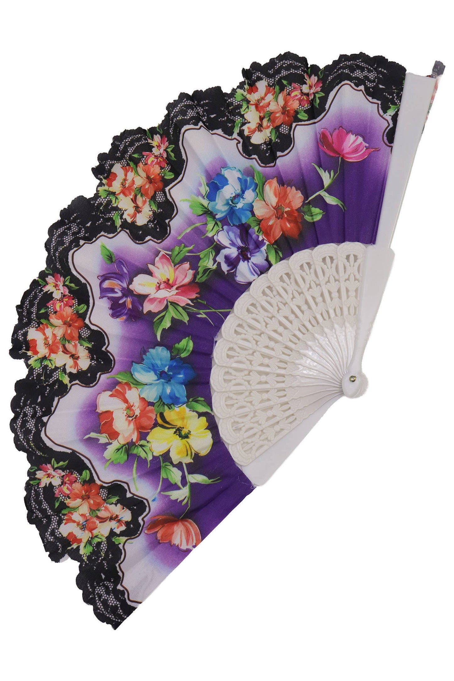 Peony Floral Blossom Hand-held Folding Fan