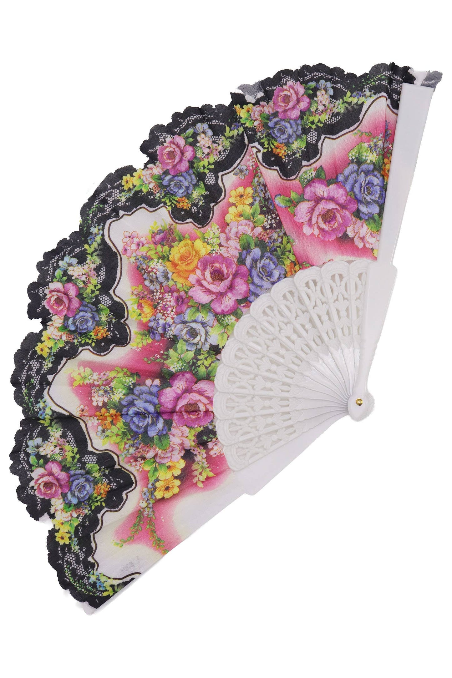 Peony Floral Blossom Hand-held Folding Fan