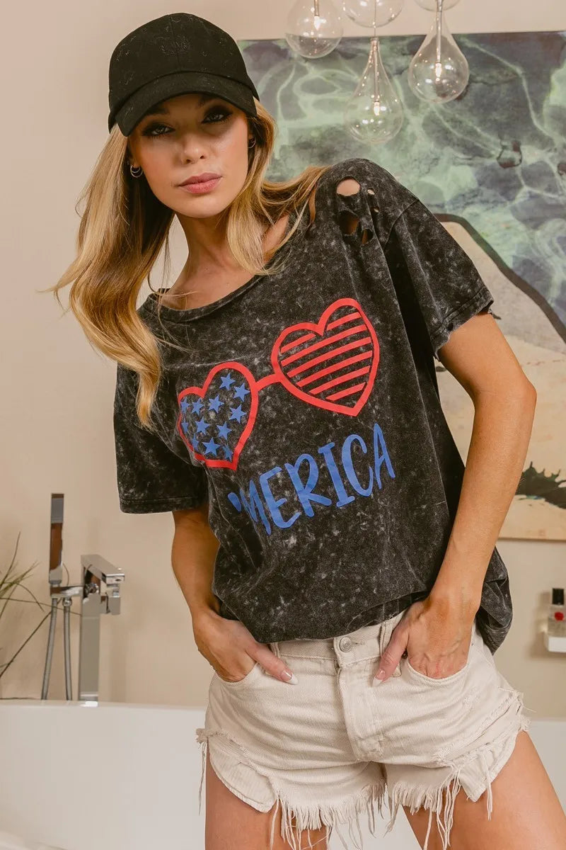 4th Of July Mineral Washed T-shirt