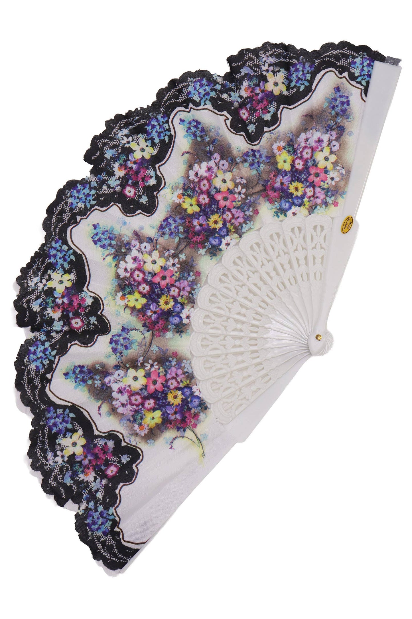 Peony Floral Blossom Hand-held Folding Fan