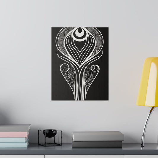 Wall Decor - Giclee Poster Art Print - Floral White Line Art Print