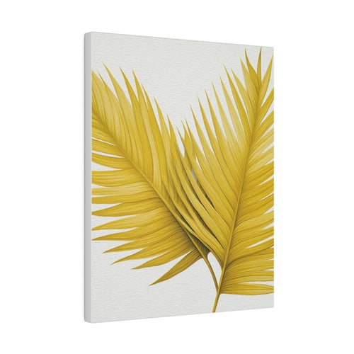 Wall Decor - Giclee Poster Art Print - Yellow Palm Tree Leaves